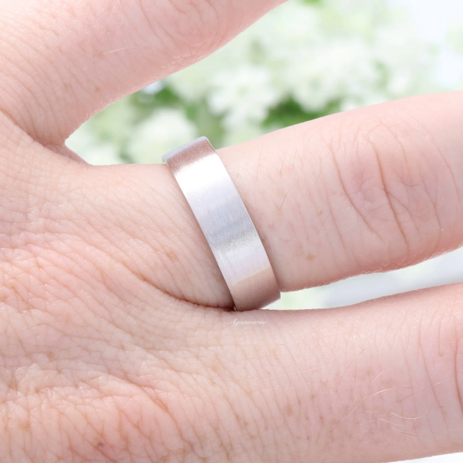 Alice Rainbow Moonstone Couples Ring Set - Image 5