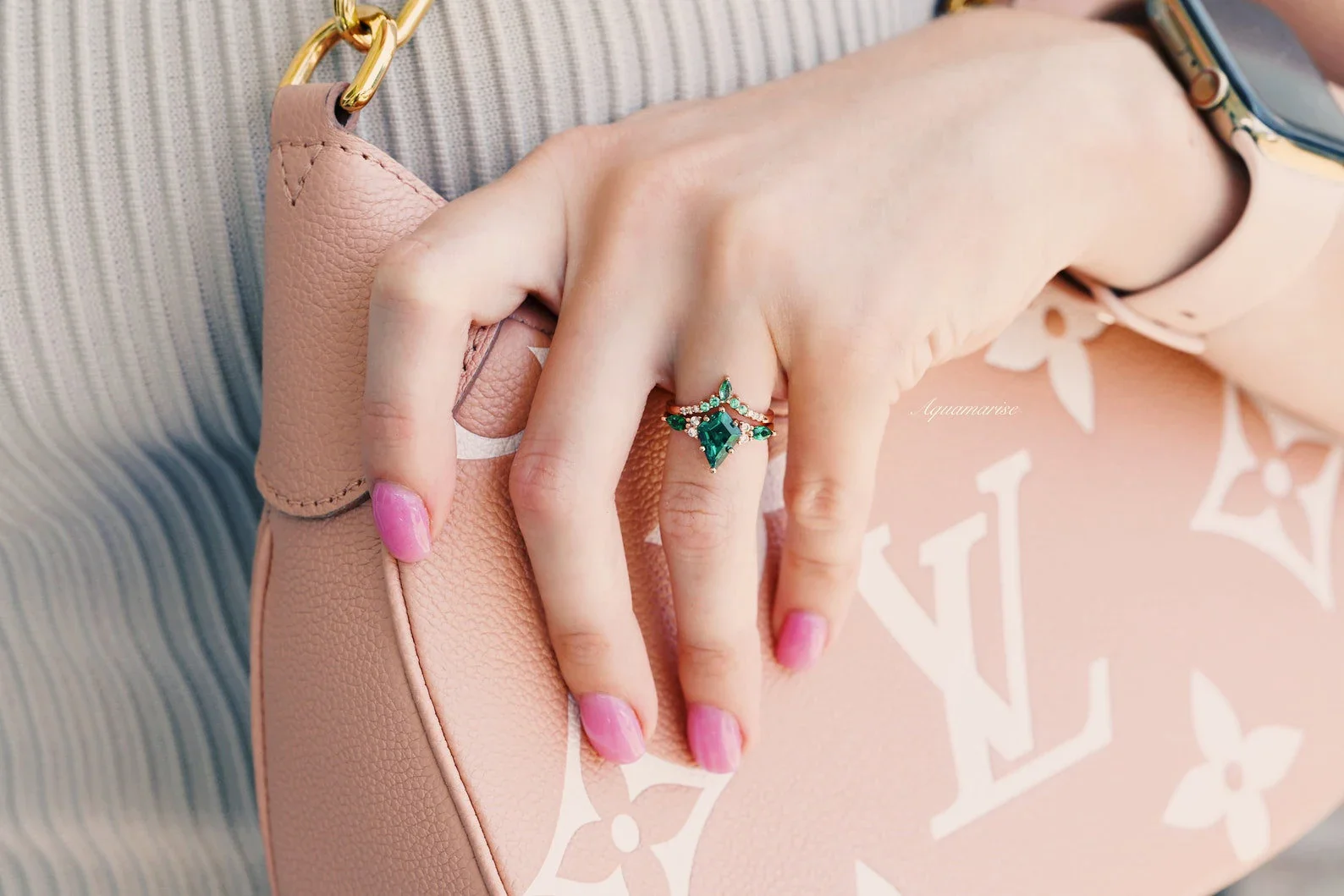 Skye Kite® Emerald Couples Ring Set - Image 4