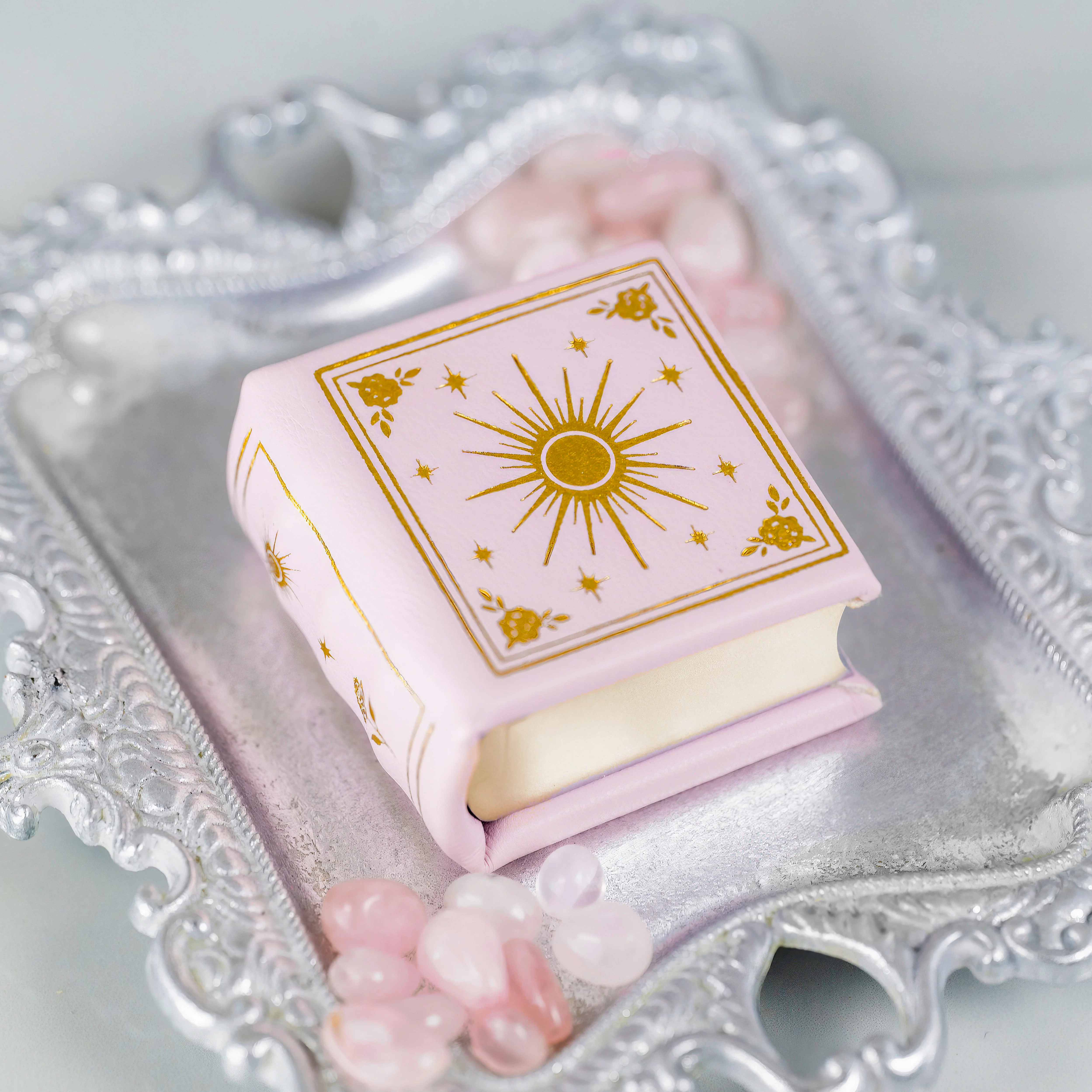 Dawn Court Leather Book Ring Box - Blushing Dawn Edition (Small) - Image 8