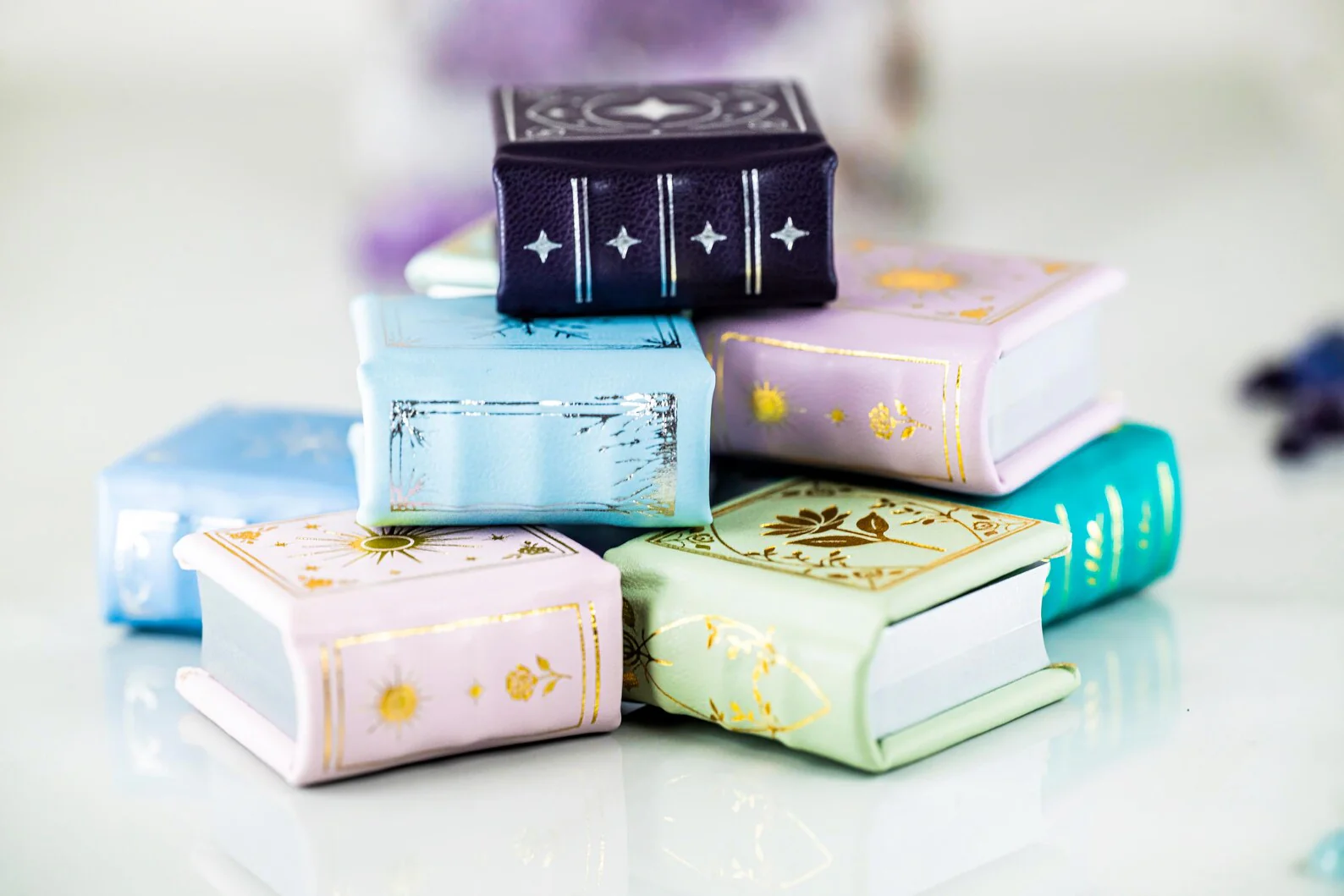 Dawn Court Leather Book Ring Box - Blushing Dawn Edition (Small) - Image 3