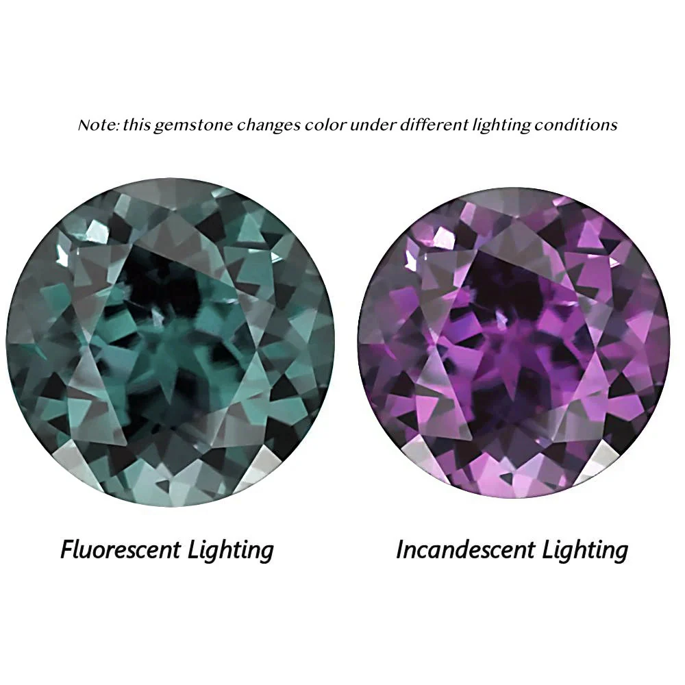 Eva Flower Alexandrite Engagement Ring in 14K Rose Gold Vermeil - Image 6