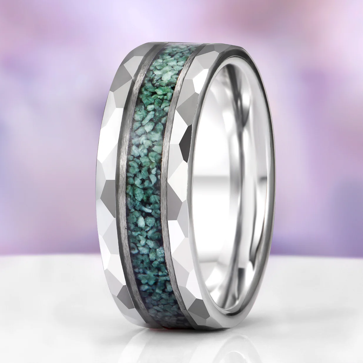 Faye Green Moss Agate Couples Ring Set - Image 3