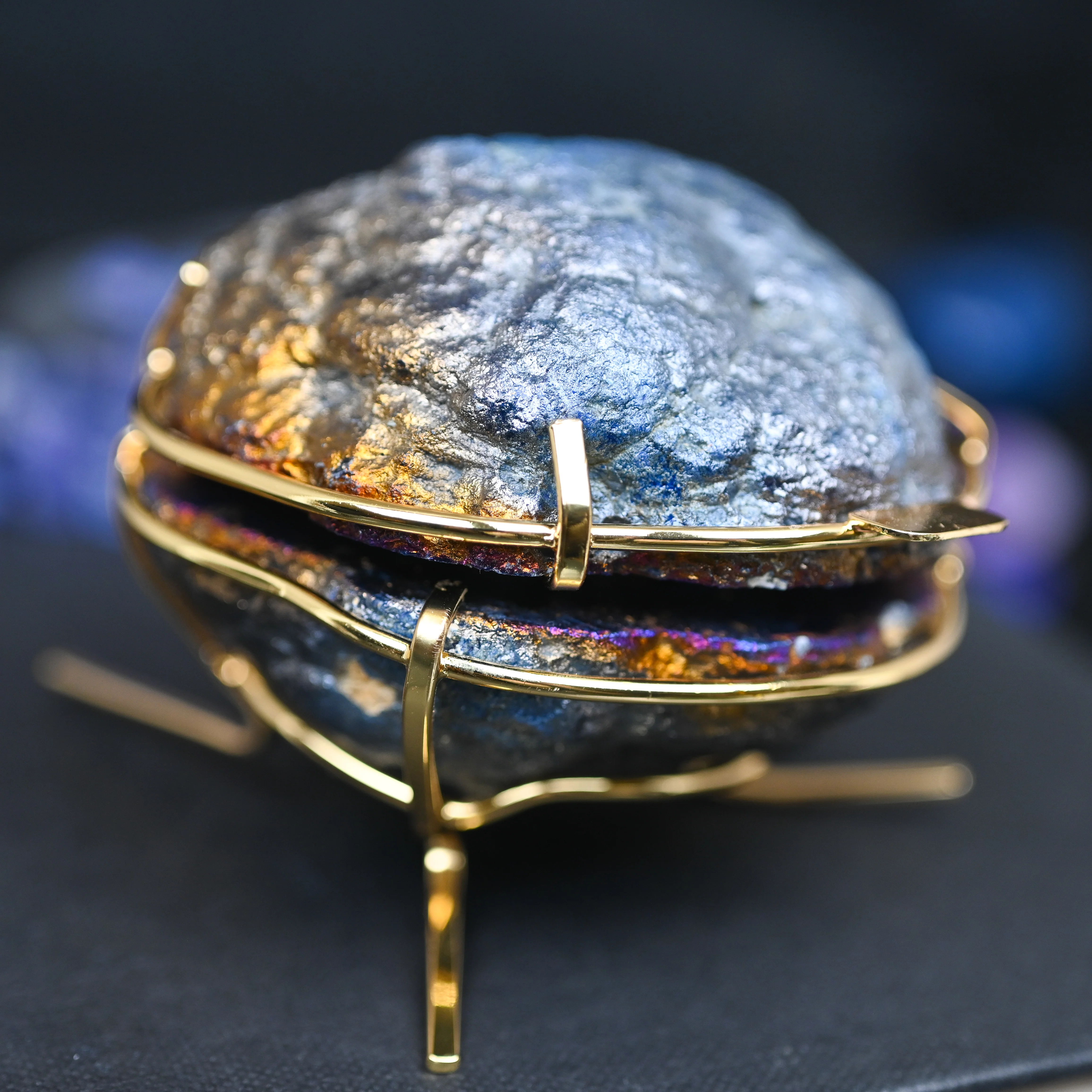 Geode Ring Box - Crystal Engagement Ring Holder for Proposal or Keepsake - Image 3