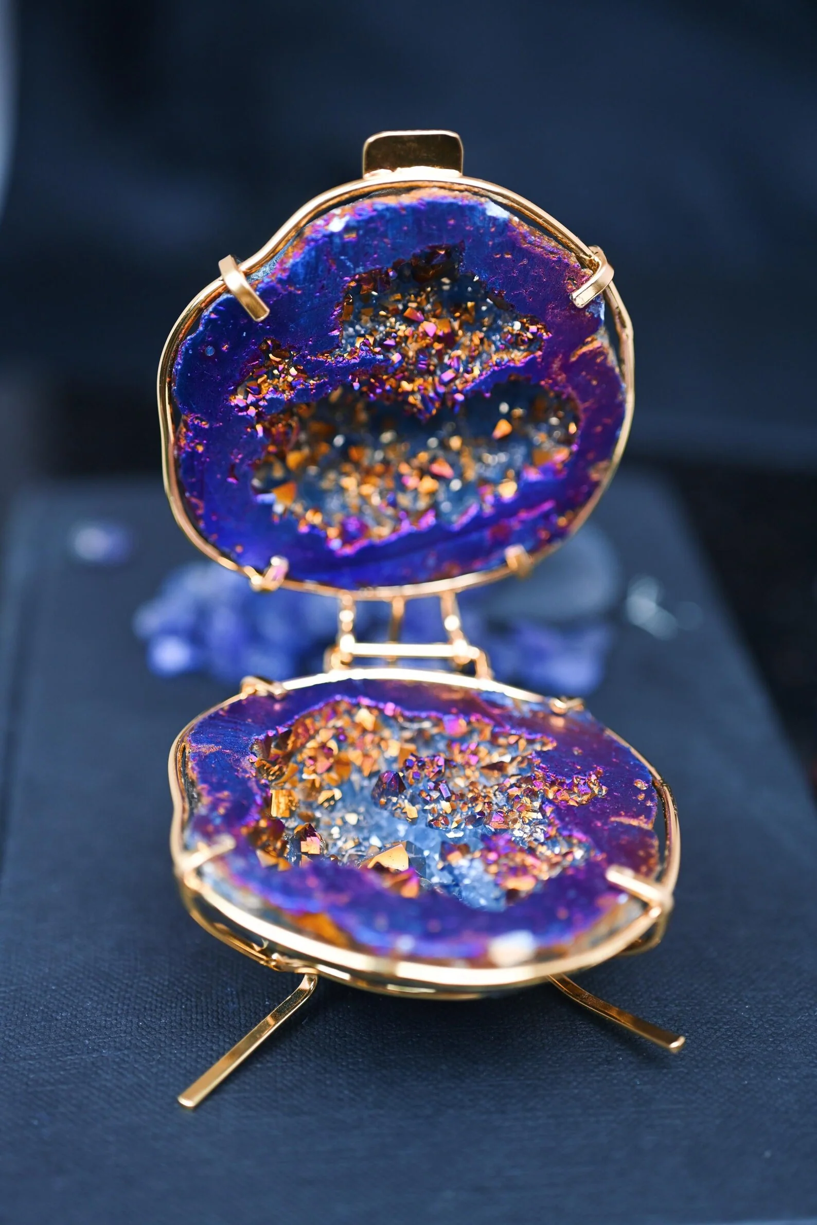 Geode Ring Box - Crystal Engagement Ring Holder for Proposal or Keepsake - Image 5