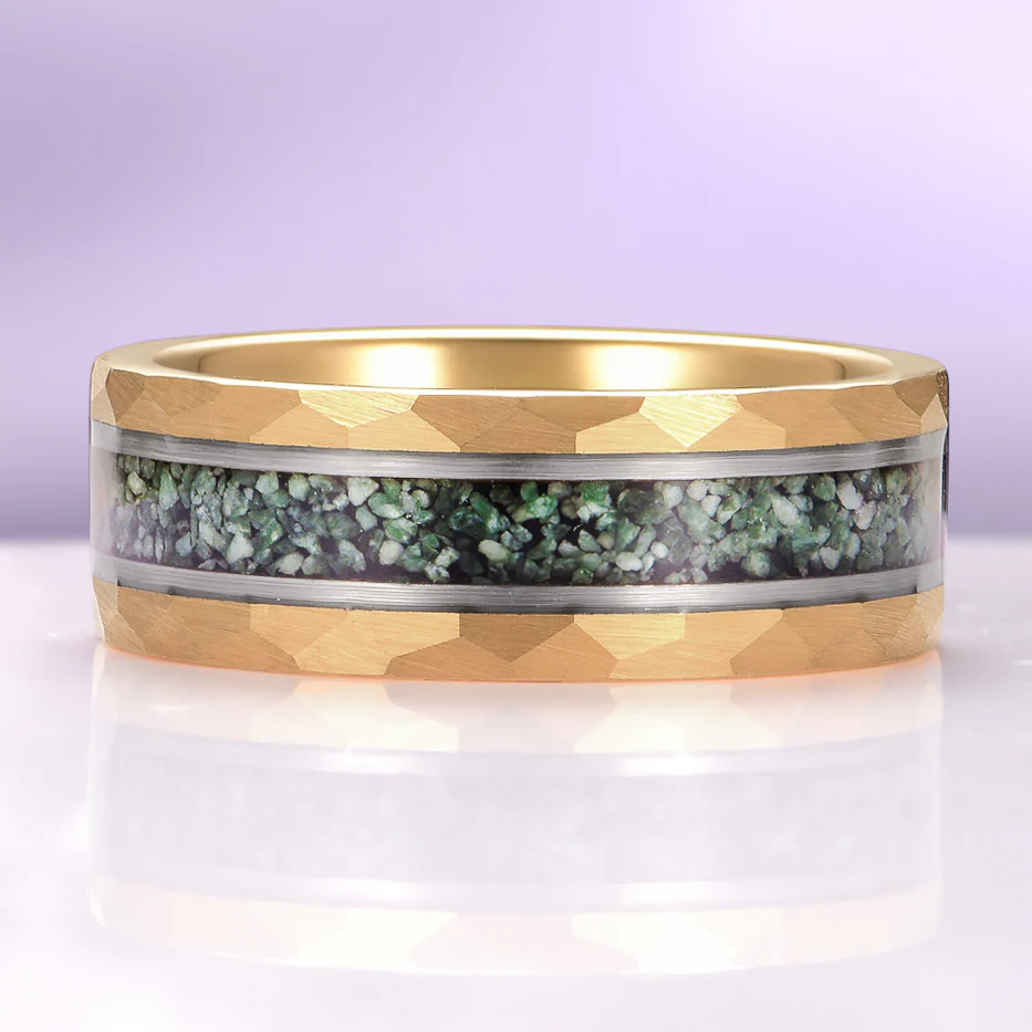 Skye Kite® Green Moss Agate Couples Ring Set - Image 9