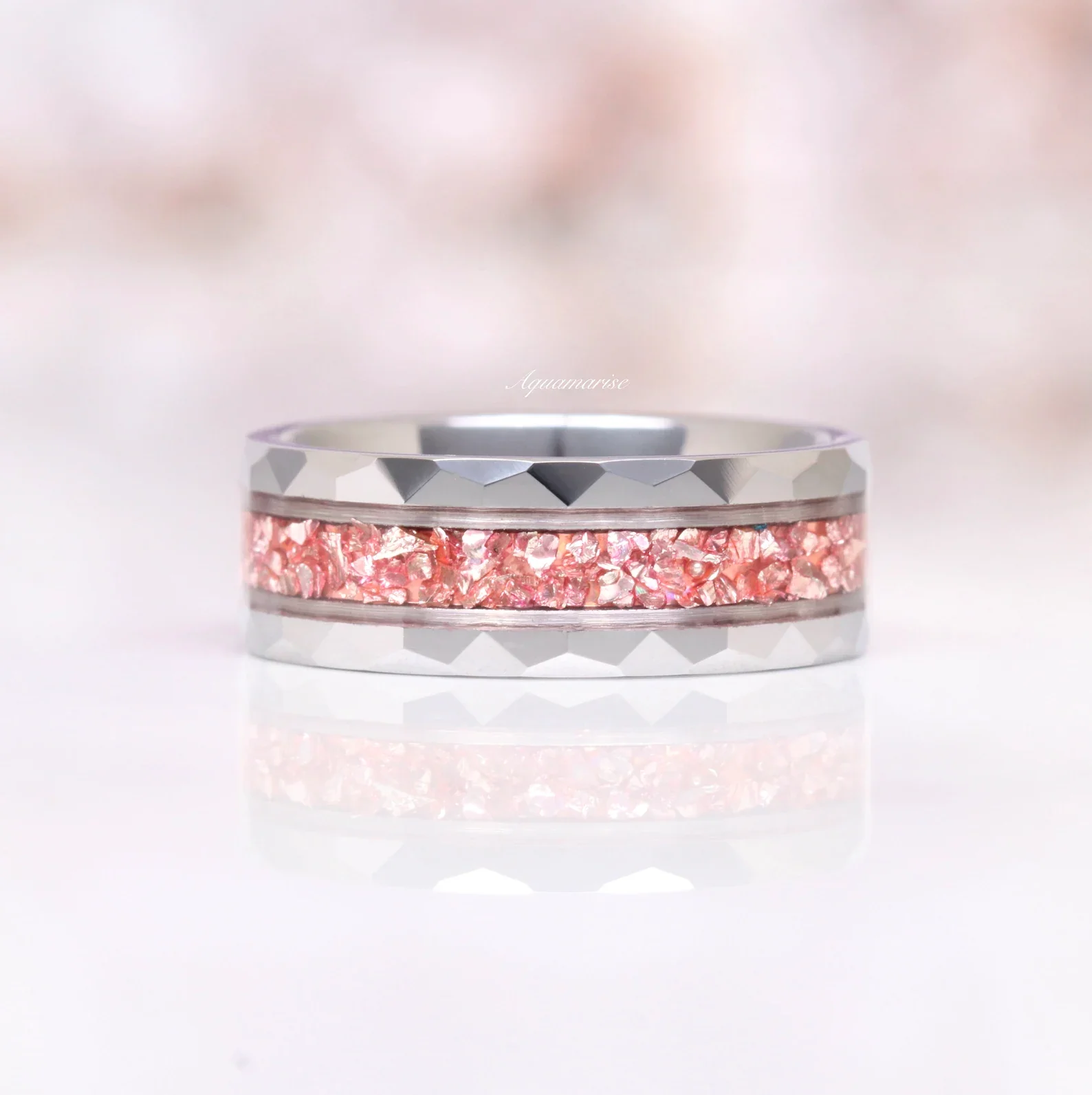 Teardrop Morganite Couples Ring Set - Image 8