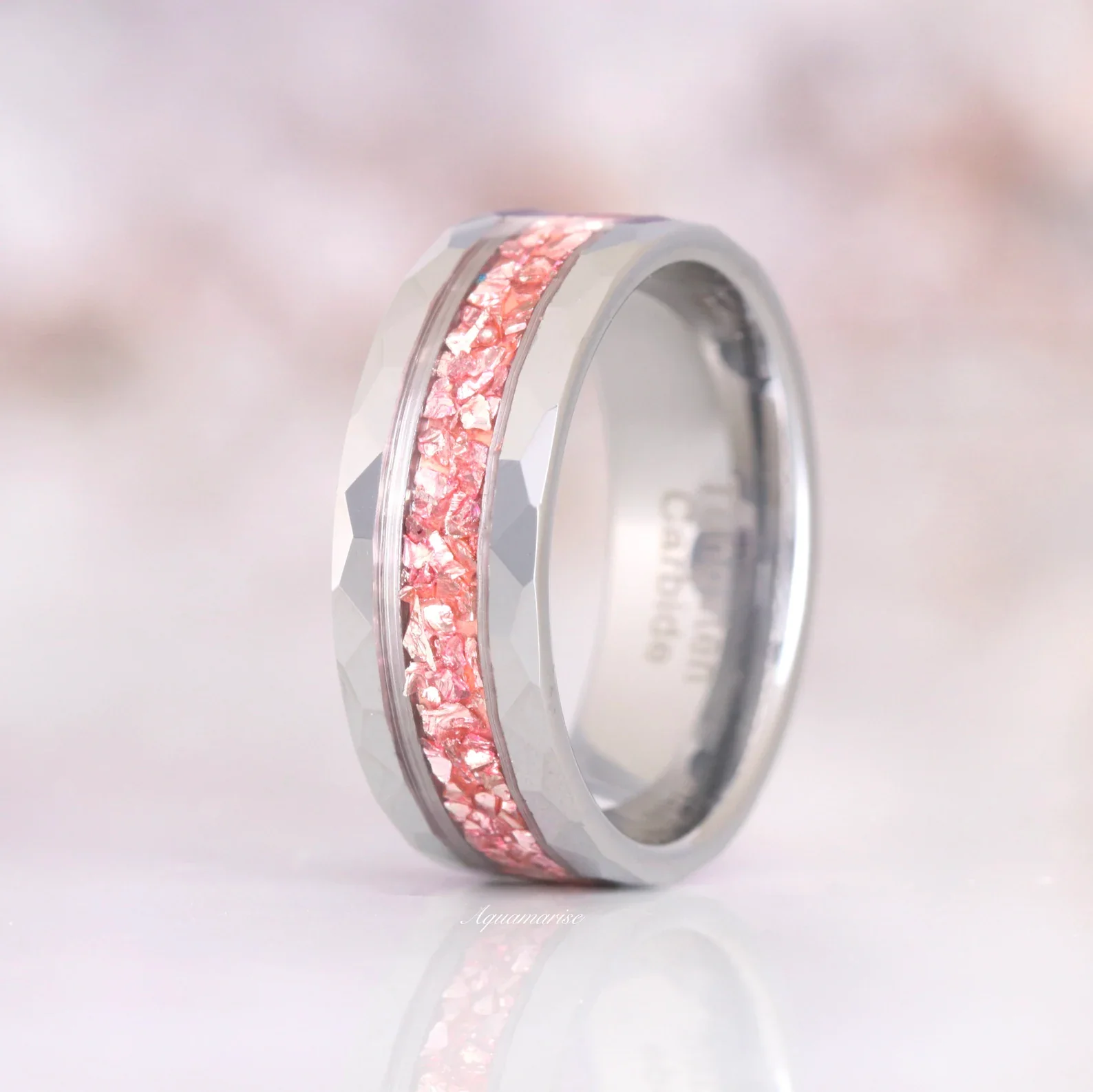 Teardrop Morganite Couples Ring Set - Image 9