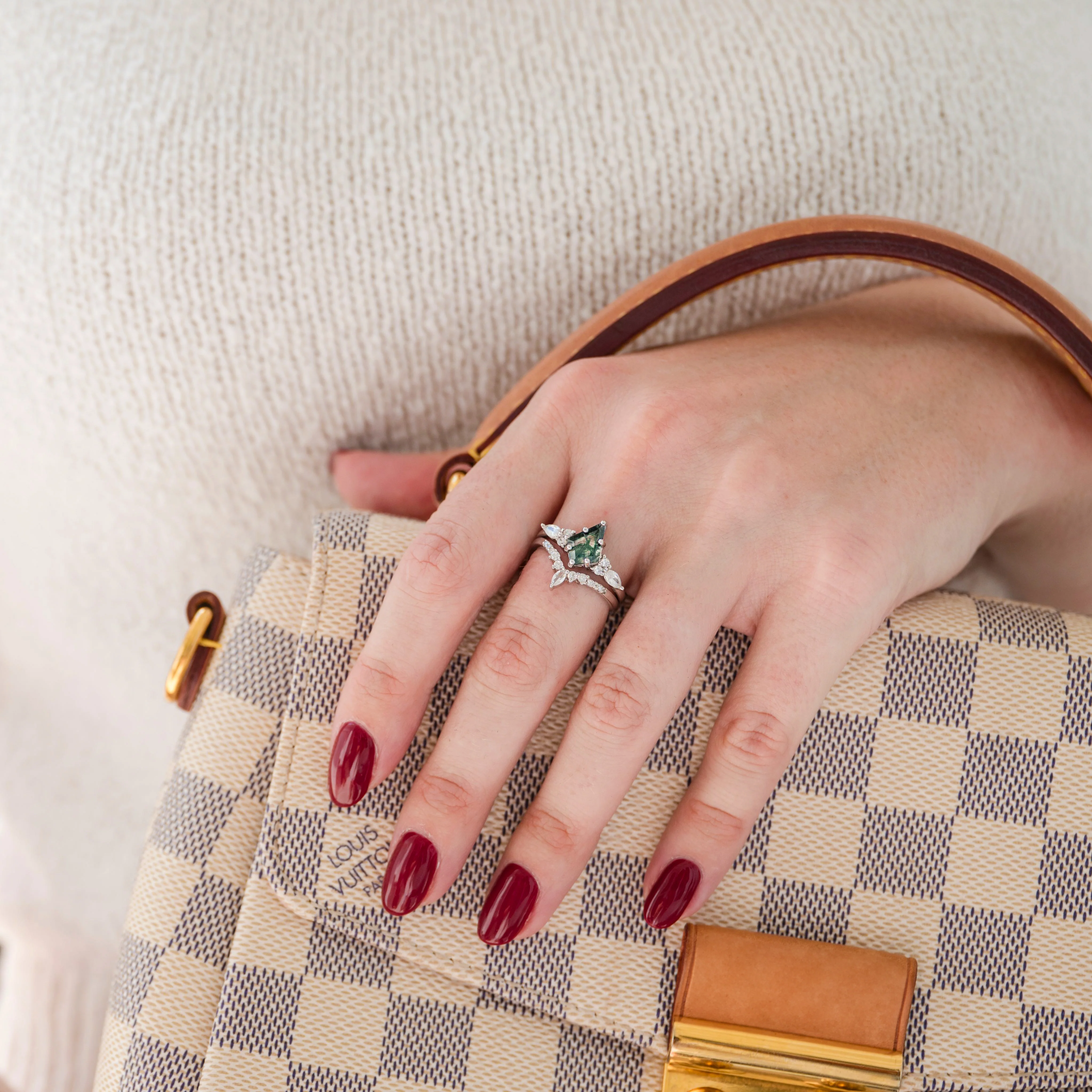 Skye Kite® Green Moss Agate Ring in Sterling Silver - Image 5