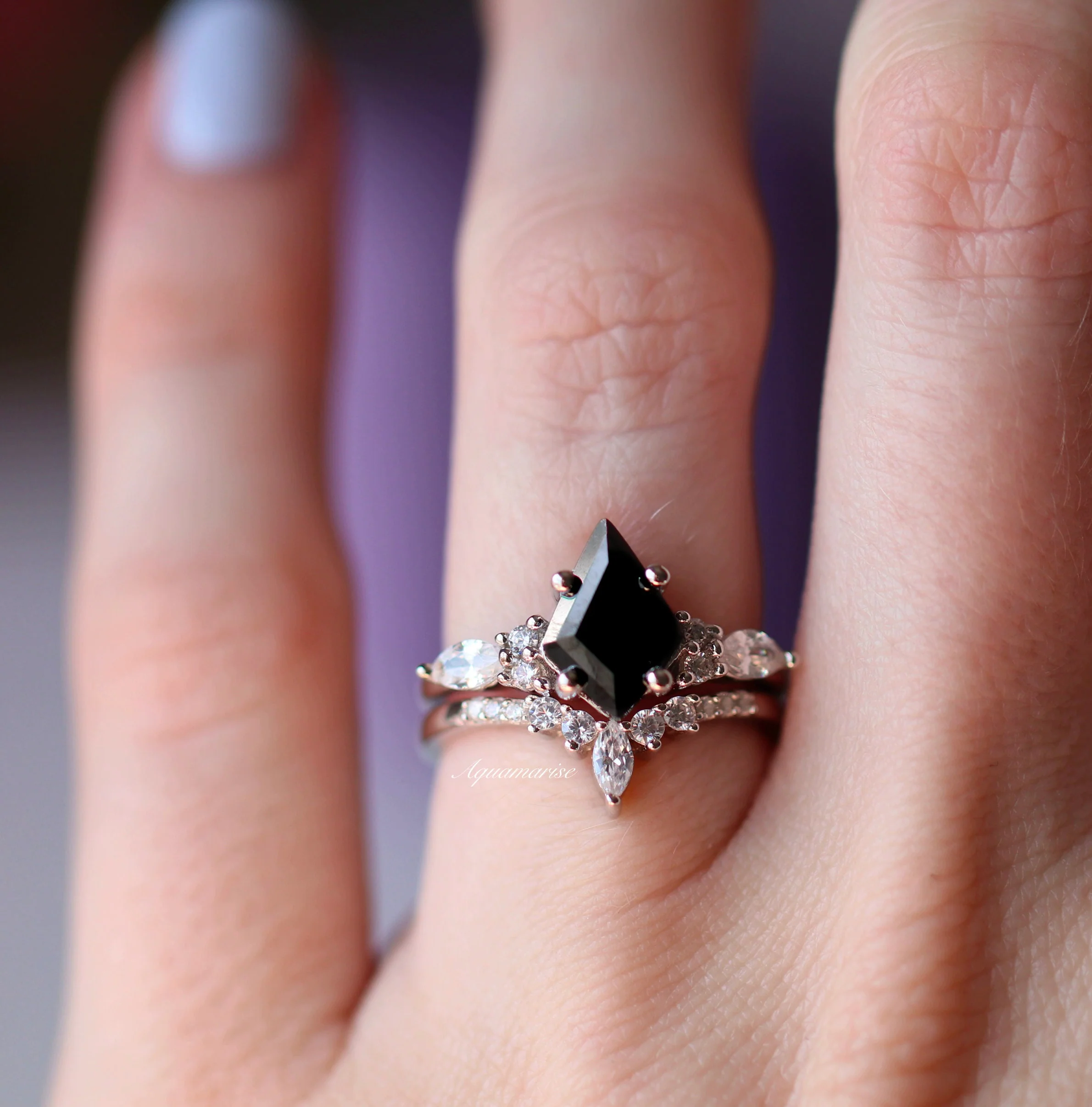 Skye Kite™ Black Onyx Couples Ring Set - Image 4