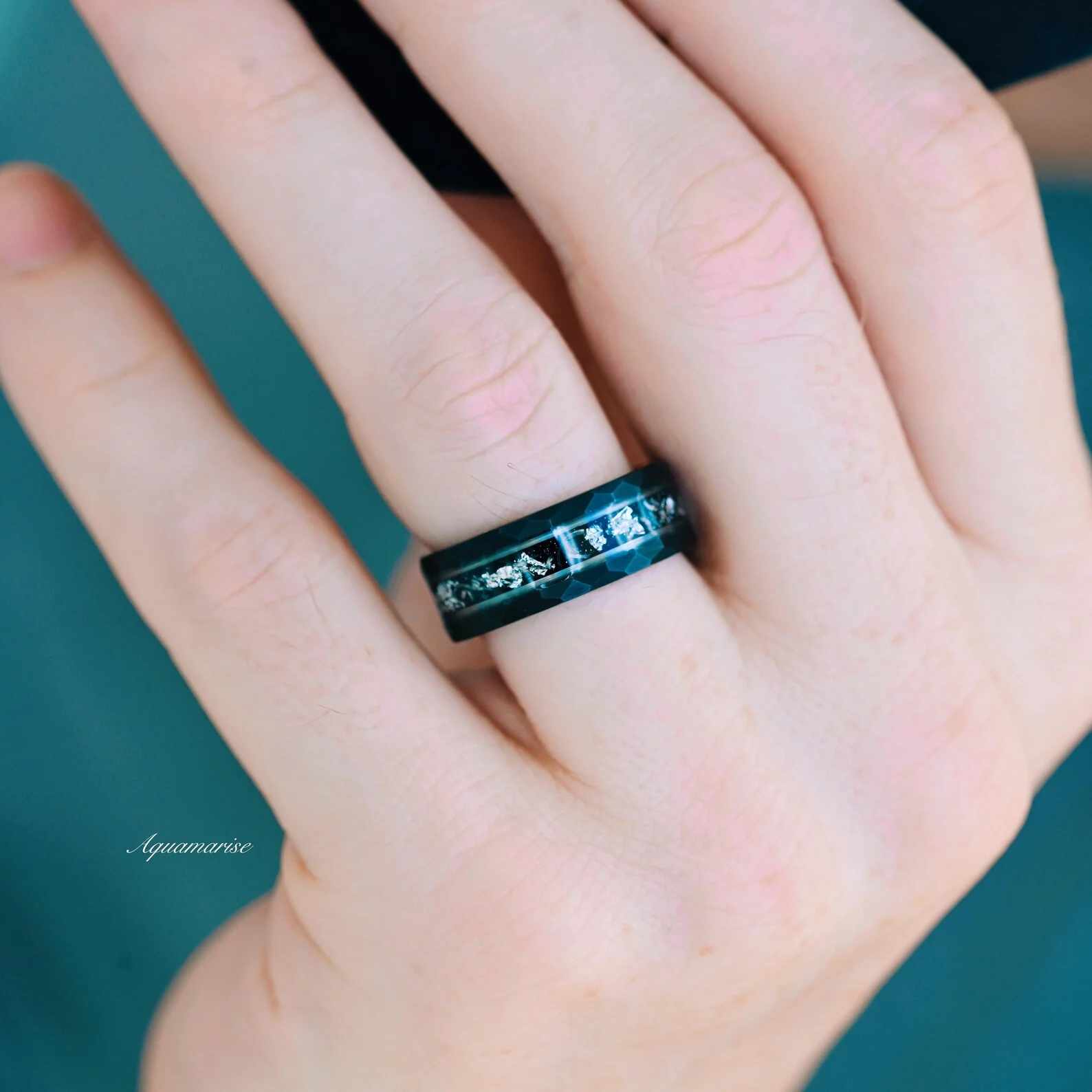 Skye Kite® Galaxy Herkimer Diamond & Meteorite Couples Ring Set - Image 6