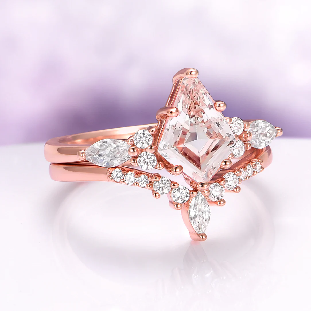 Skye Kite® Morganite Ring Set in 14K Rose Gold Vermeil - Image 5