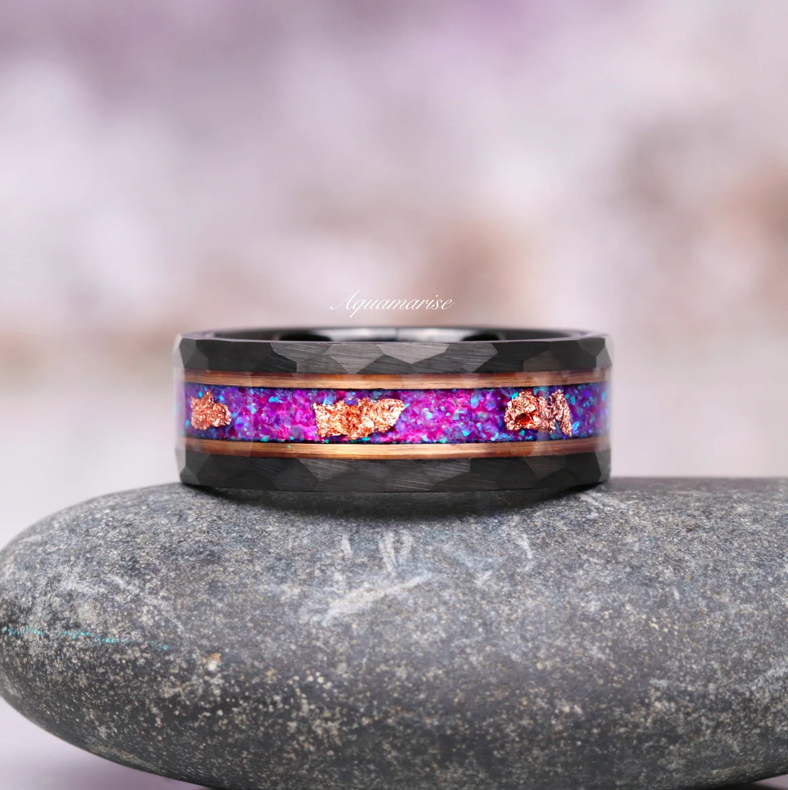 Skye Kite® Purple Fire Opal Couples Ring Set - Image 4