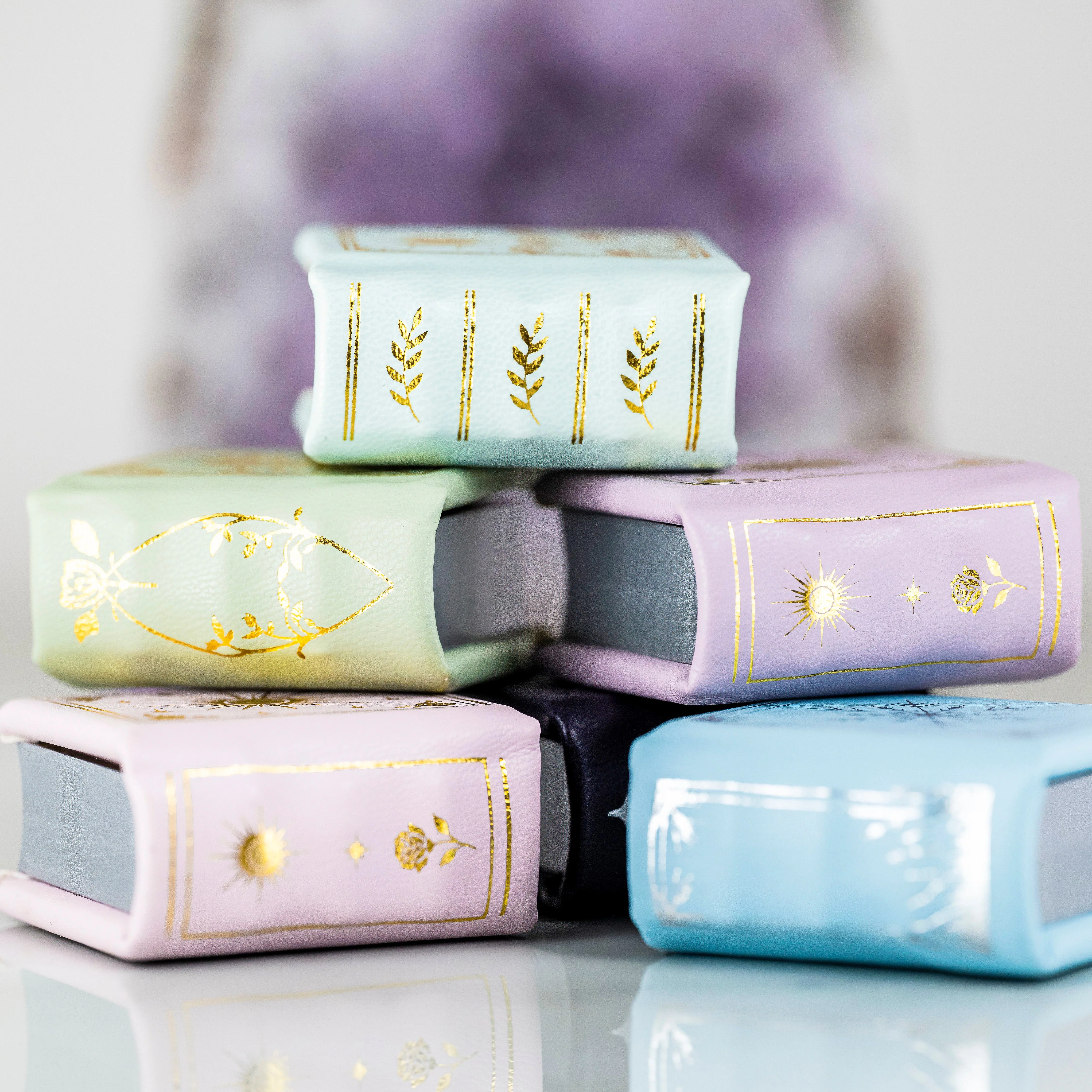 Dawn Court Leather Book Ring Box - Blushing Dawn Edition (Small) - Image 6