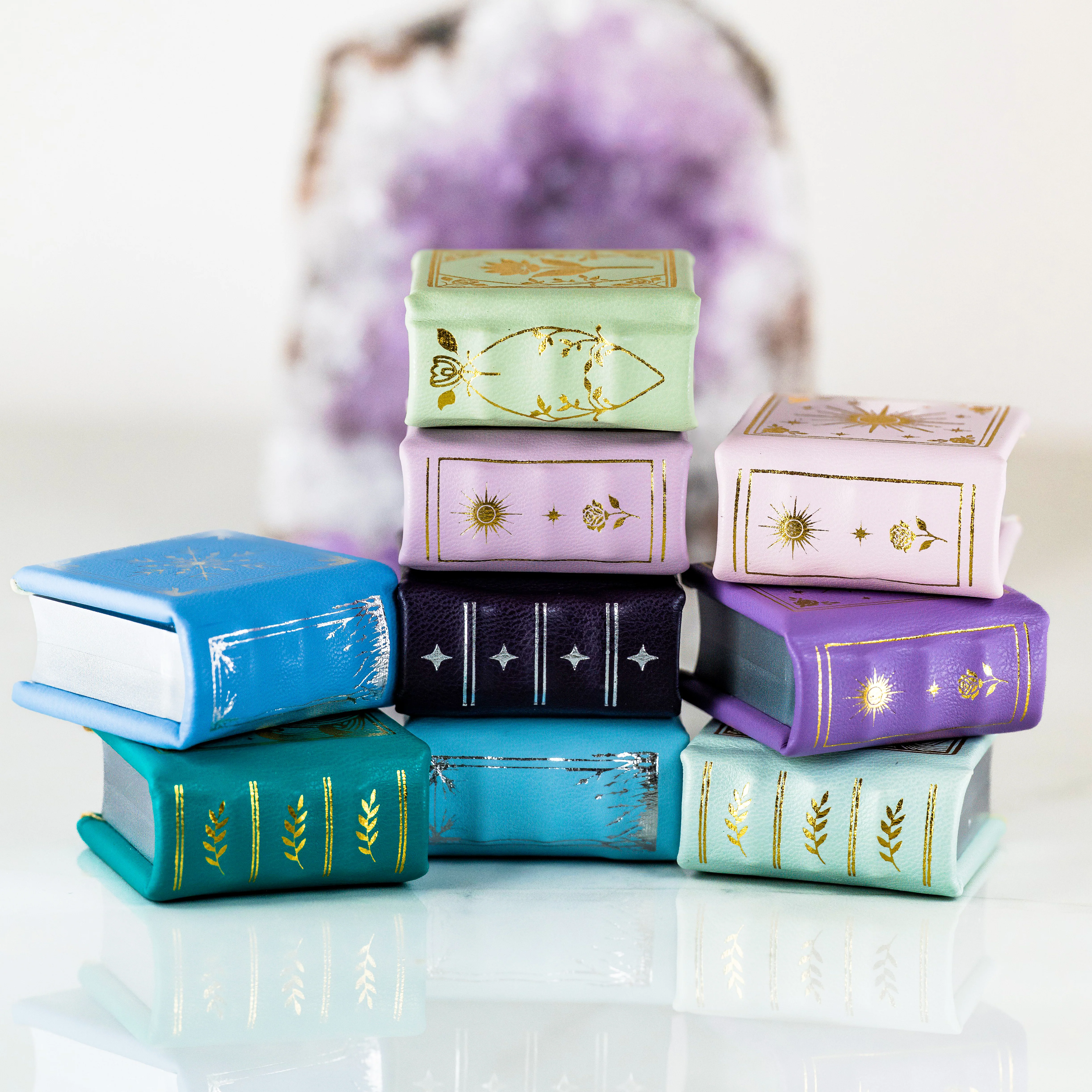 Dawn Court Leather Book Ring Box - Blushing Dawn Edition (Small) - Image 12