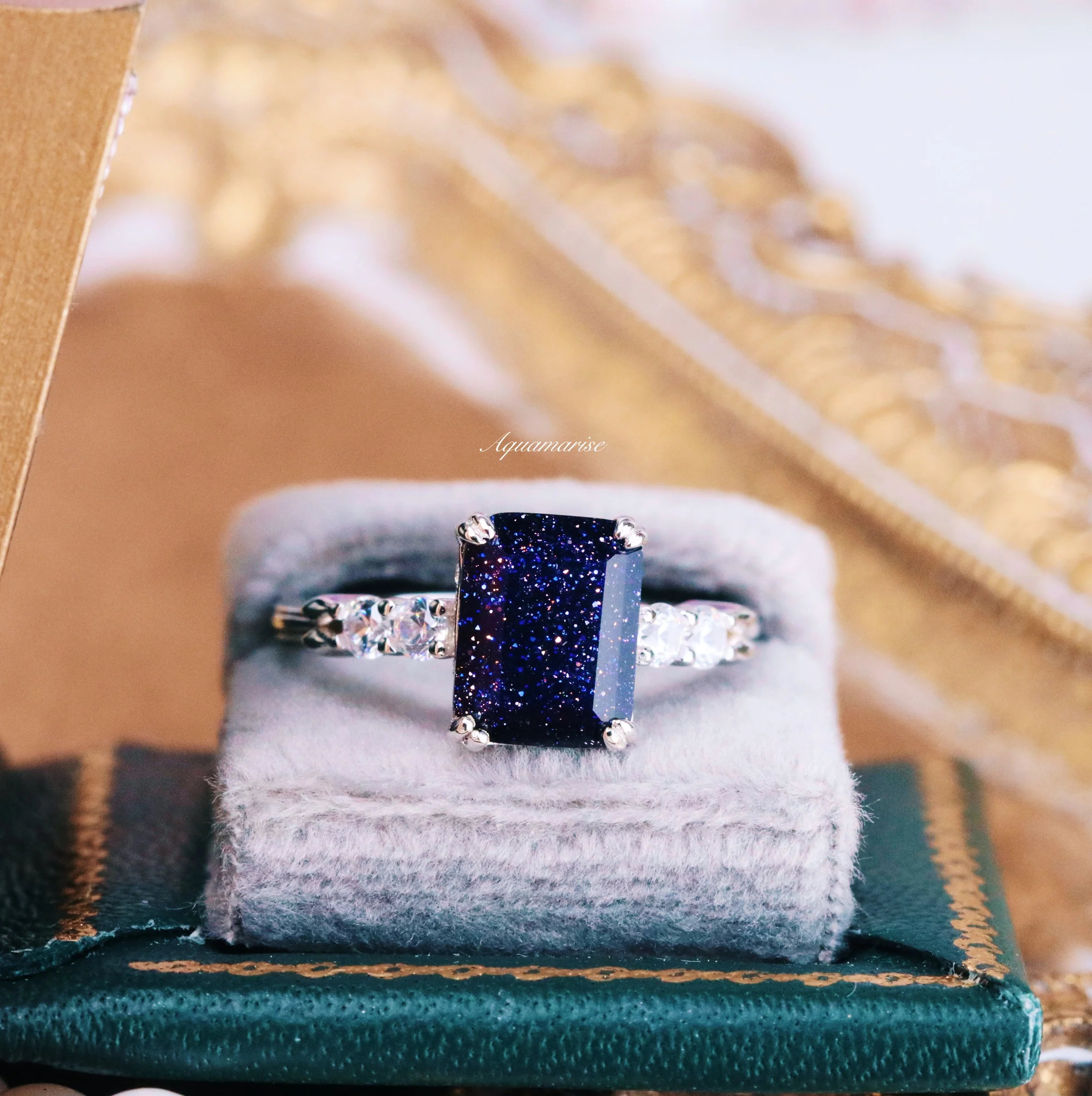 Starry Night Couples Ring Set- Night Court Inspired - Image 4